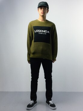 「417 EDIFICE（フォーワンセブンエディフィス）のアイテム（チノパンツ）」を使った、ryuto irieさん（メンズ・176cm）の春コーディネート