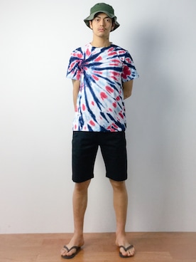 「Dickies（ディッキーズ）のアイテム（帽子）」を使った、ryuto irieさん（メンズ・176cm）の春コーディネート