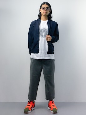 「HAMNETT（ハムネット）のアイテム」を使った、ryuto irieさん（メンズ・176cm）の春コーディネート