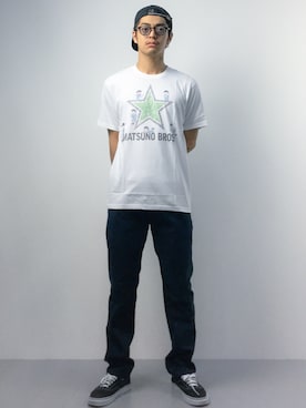 「SR'ES RAINBOW （エスアールエスレインボー）のアイテム」を使った、ryuto irieさん（メンズ・176cm）の春コーディネート