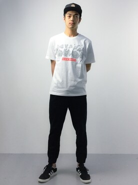 「MAGIC NUMBER（マジック ナンバー）のアイテム（帽子）」を使った、ryuto irieさん（メンズ・176cm）の春コーディネート