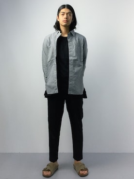 「chapter world（チャプターワールド）のアイテム（トップス）」を使った、ryuto irieさん（メンズ・176cm）の春コーディネート