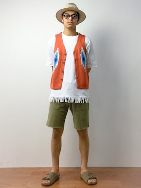 「DOWBL（ダブル）のアイテム」を使った、ryuto irieさん（メンズ・176cm）の春コーディネート