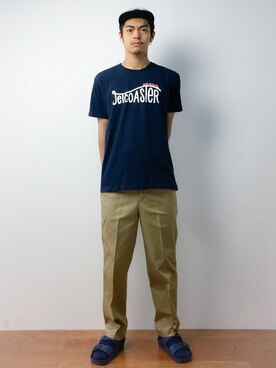 「Education from Youngmachines（エデュケーションフロムヤングマシーン）のアイテム」を使った、ryuto irieさん（メンズ・176cm）の春コーディネート
