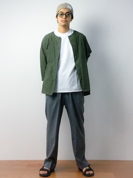 「MONKEY TIME（モンキータイム）のアイテム（帽子）」を使った、ryuto irieさん（メンズ・176cm）の夏コーディネート