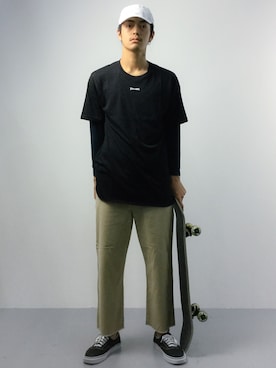「SPALDING（スポルディング）のアイテム」を使った、ryuto irieさん（メンズ・176cm）の夏コーディネート