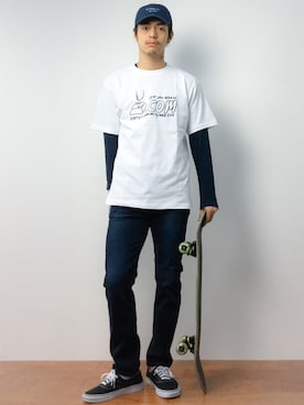 「chapter world（チャプターワールド）のアイテム（キャップ）」を使った、ryuto irieさん（メンズ・176cm）の夏コーディネート