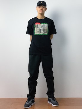 「RED KAP（レッドキャップ）のアイテム（スラックス）」を使った、ryuto irieさん（メンズ・176cm）の夏コーディネート