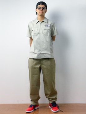 「UNDEFEATED (アンディフィーテッド)のアイテム」を使った、ryuto irieさん(メンズ・176cm)の夏コーディネート