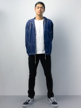 「SHIPS JET BLUE（シップスジェットブルー）のアイテム（スニーカー）」を使った、ryuto irieさん（メンズ・176cm）の夏コーディネート