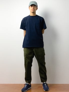 「chapter world（チャプターワールド）のアイテム（キャップ）」を使った、ryuto irieさん（メンズ・176cm）の夏コーディネート