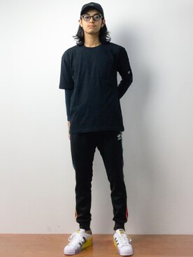 「unrelaxing（アンリラクシング）のアイテム（帽子）」を使った、ryuto irieさん（メンズ・176cm）の夏コーディネート