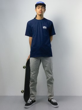 「FTC（エフティーシー）のアイテム（帽子）」を使った、ryuto irieさん（メンズ・176cm）の夏コーディネート