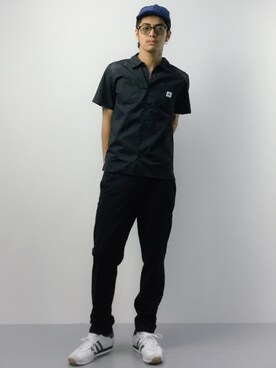 「green label relaxing（グリーンレーベルリラクシング）のアイテム（キャップ）」を使った、ryuto irieさん（メンズ・176cm）の夏コーディネート