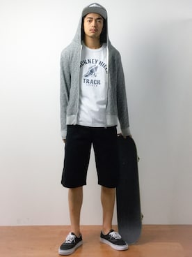 「Back Channel（バックチャンネル）のアイテム（チノパンツ）」を使った、ryuto irieさん（メンズ・176cm）の夏コーディネート