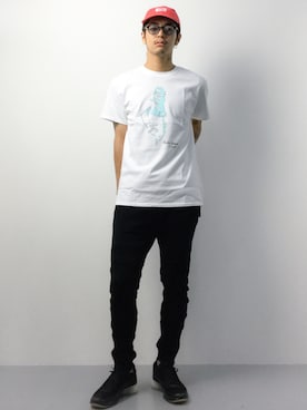 「chapter world（チャプターワールド）のアイテム（キャップ）」を使った、ryuto irieさん（メンズ・176cm）の夏コーディネート