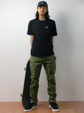 「VANS（バンズ）のアイテム（帽子）」を使った、ryuto irieさん（メンズ・176cm）の夏コーディネート