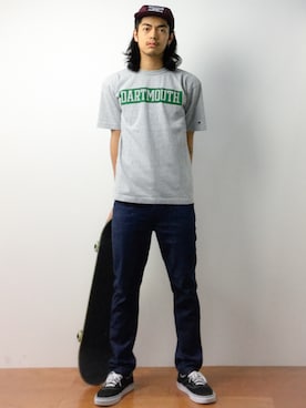 「SURREAL（シュルリアル）のアイテム（帽子）」を使った、ryuto irieさん（メンズ・176cm）の夏コーディネート