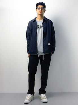 「RVCA（ルーカ）のアイテム（帽子）」を使った、ryuto irieさん（メンズ・176cm）の夏コーディネート