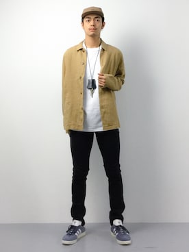 「SHIPS GENERAL SUPPLY（シップスジェネラルサプライ）のアイテム（その他アウター）」を使った、ryuto irieさん（メンズ・176cm）の夏コーディネート
