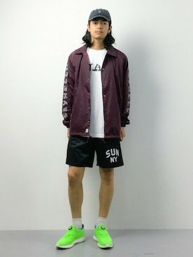 「SAYHELLO（セイハロー）のアイテム（ジャケット/アウター）」を使った、ryuto irieさん（メンズ・176cm）の夏コーディネート