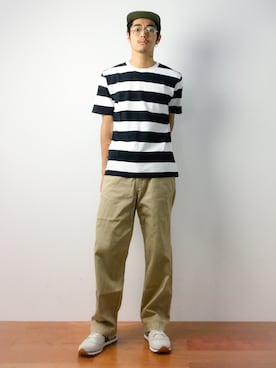 「chapter world（チャプターワールド）のアイテム（キャップ）」を使った、ryuto irieさん（メンズ・176cm）の夏コーディネート