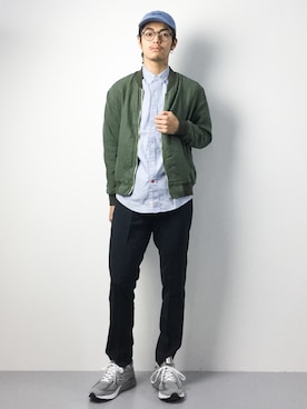 「SHIPS GENERAL SUPPLY（シップスジェネラルサプライ）のアイテム（その他アウター）」を使った、ryuto irieさん（メンズ・176cm）の夏コーディネート
