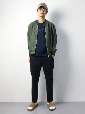 「SHIPS GENERAL SUPPLY（シップスジェネラルサプライ）のアイテム（その他アウター）」を使った、ryuto irieさん（メンズ・176cm）の夏コーディネート