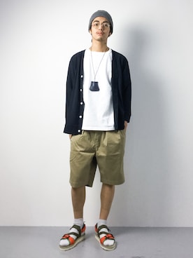 「NIT（ニト）のアイテム」を使った、ryuto irieさん（メンズ・176cm）の夏コーディネート
