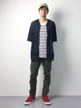 「SHIPS GENERAL SUPPLY（シップスジェネラルサプライ）のアイテム」を使った、ryuto irieさん（メンズ・176cm）の夏コーディネート