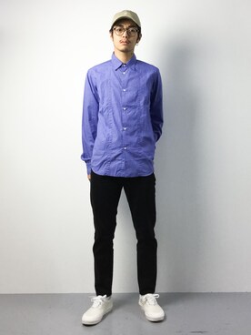 「JOURNAL STANDARD（ジャーナルスタンダード）のストレッチブラックデニムアンクル#（デニムパンツ）」を使った、ryuto irieさん（メンズ・176cm）の夏コーディネート