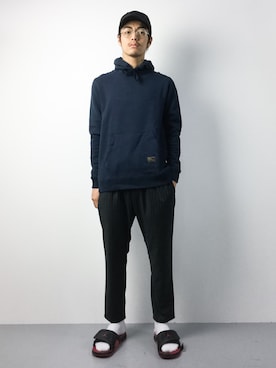 「Jordan」｜「アイテム（サンダル）」を使った、ryuto irieさん（メンズ・176cm）の夏コーディネート