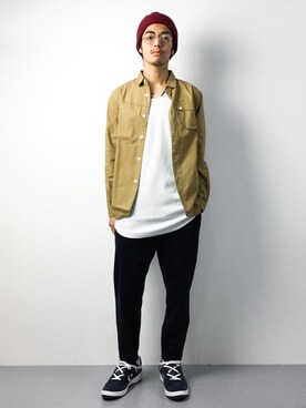 「Burner（バーナー）のアイテム（トップス）」を使った、ryuto irieさん（メンズ・176cm）の夏コーディネート