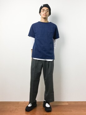 「SHIPS JET BLUE（シップスジェットブルー）のアイテム（サンダル）」を使った、ryuto irieさん（メンズ・176cm）の夏コーディネート
