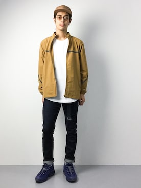 「Champion（チャンピオン）のアイテム（その他アウター）」を使った、ryuto irieさん（メンズ・176cm）の夏コーディネート