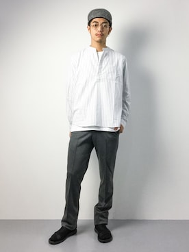 「1sin（イッシン）のアイテム（キャップ）」を使った、ryuto irieさん（メンズ・176cm）の夏コーディネート