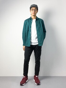 「1sin（イッシン）のアイテム（キャップ）」を使った、ryuto irieさん（メンズ・176cm）の夏コーディネート