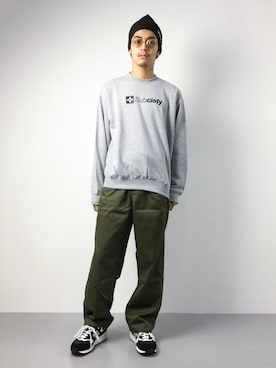 「Subciety（サブサエティ）のアイテム（スウェット）」を使った、ryuto irieさん（メンズ・176cm）の夏コーディネート