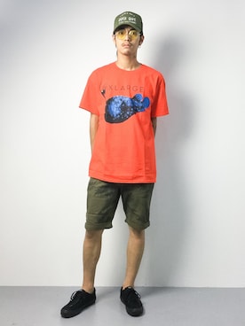 「green label relaxing（グリーンレーベルリラクシング）のアイテム（キャップ）」を使った、ryuto irieさん（メンズ・176cm）の夏コーディネート