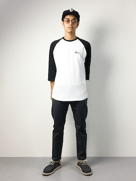 「FAT(エフエイティー)のアイテム(帽子)」を使った、ryuto irieさん(メンズ・176cm)の夏コーディネート