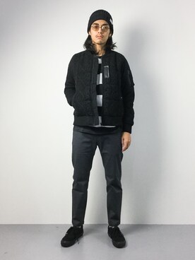 「アイテム（MA-1）」を使った、ryuto irieさん（メンズ・176cm・20代）の夏コーディネート