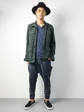 「ASPESI（アスペジ）のアイテム」を使った、ryuto irieさん（メンズ・176cm）の夏コーディネート