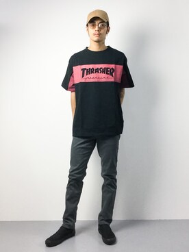 「green label relaxing（グリーンレーベルリラクシング）のアイテム（キャップ）」を使った、ryuto irieさん（メンズ・176cm）の夏コーディネート