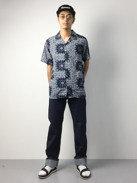 「Tomorrow Maker（トゥモローメーカー）のアイテム」を使った、ryuto irieさん（メンズ・176cm）の夏コーディネート