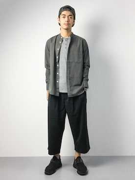 「Steven Alan（スティーブンアラン）のアイテム（キャップ）」を使った、ryuto irieさん（メンズ・176cm）の夏コーディネート