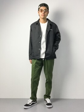 「STUSSY（ステューシー）のアイテム（ブルゾン）」を使った、ryuto irieさん（メンズ・176cm）の夏コーディネート
