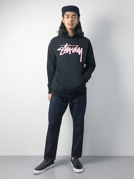 「chapter world（チャプターワールド）のアイテム（キャップ）」を使った、ryuto irieさん（メンズ・176cm）の夏コーディネート