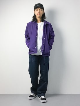 「CHAPTER WORLD PREMIUM（チャプターワールドプレミアム）のアイテム（帽子）」を使った、ryuto irieさん（メンズ・176cm）の夏コーディネート