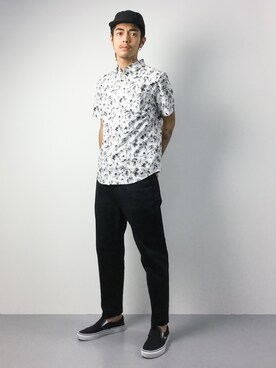 「green label relaxing（グリーンレーベルリラクシング）のアイテム（キャップ）」を使った、ryuto irieさん（メンズ・176cm）の夏コーディネート
