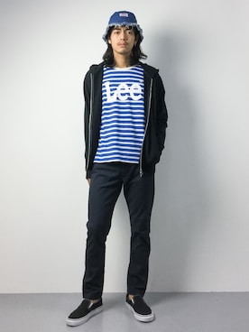 「chapter world（チャプターワールド）のアイテム（帽子）」を使った、ryuto irieさん（メンズ・176cm）の夏コーディネート